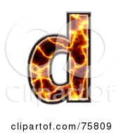Royalty Free RF Clipart Illustration Of A Magma Symbol Lowercase Letter D