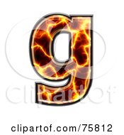 Royalty Free RF Clipart Illustration Of A Magma Symbol Lowercase Letter G