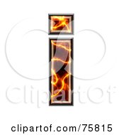 Royalty Free RF Clipart Illustration Of A Magma Symbol Lowercase Letter I