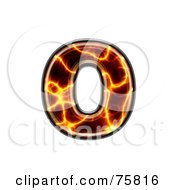 Royalty Free RF Clipart Illustration Of A Magma Symbol Lowercase Letter O