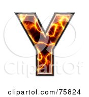 Royalty Free RF Clipart Illustration Of A Magma Symbol Capital Letter Y