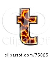 Royalty Free RF Clipart Illustration Of A Magma Symbol Lowercase Letter T