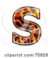 Royalty Free RF Clipart Illustration Of A Magma Symbol Capital Letter S