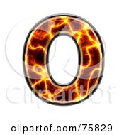 Royalty Free RF Clipart Illustration Of A Magma Symbol Capital Letter O