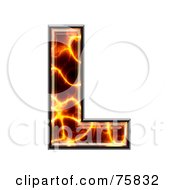 Royalty Free RF Clipart Illustration Of A Magma Symbol Capital Letter L