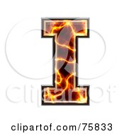 Royalty Free RF Clipart Illustration Of A Magma Symbol Capital Letter I