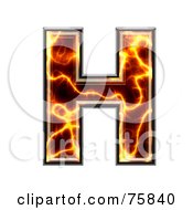 Royalty Free RF Clipart Illustration Of A Magma Symbol Capital Letter H