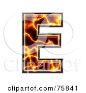 Royalty Free RF Clipart Illustration Of A Magma Symbol Capital Letter E