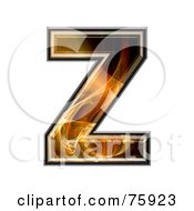 Poster, Art Print Of Fractal Symbol Capital Letter Z