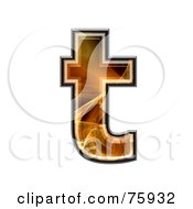 Royalty Free RF Clipart Illustration Of A Fractal Symbol Lowercase Letter T by chrisroll