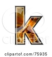 Poster, Art Print Of Fractal Symbol Lowercase Letter K