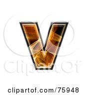 Fractal Symbol Lowercase Letter V by chrisroll