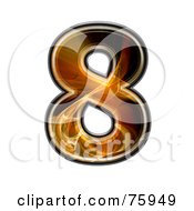 Royalty Free RF Clipart Illustration Of A Fractal Symbol Number 8