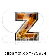 Poster, Art Print Of Fractal Symbol Lowercase Letter Z