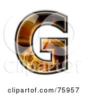 Royalty Free RF Clipart Illustration Of A Fractal Symbol Capital Letter G