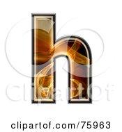 Poster, Art Print Of Fractal Symbol Lowercase Letter H