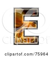 Royalty Free RF Clipart Illustration Of A Fractal Symbol Capital Letter E