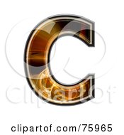Royalty Free RF Clipart Illustration Of A Fractal Symbol Capital Letter C