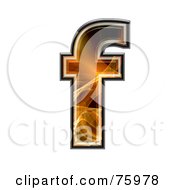 Royalty Free RF Clipart Illustration Of A Fractal Symbol Lowercase Letter F