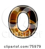 Royalty Free RF Clipart Illustration Of A Fractal Symbol Capital Letter O