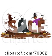 Poster, Art Print Of The Word Sale With Halloween Items