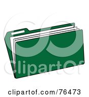 Green Manilla File Folder