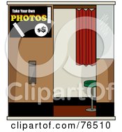 Poster, Art Print Of Empty Self Serve Picture Booth