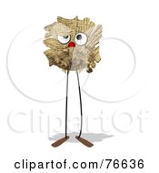 Royalty Free RF Clipart Illustration Of A Leggy Wood Ball Creature