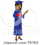 Poster, Art Print Of Indian Female Graduate Holding Her Diploma And A Book