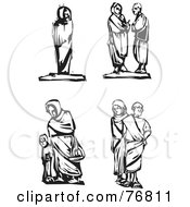 Royalty Free RF Clipart Illustration Of A Digital Collage Of People From The Holy Land