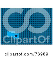 Royalty Free RF Clipart Illustration Of A Text Box Of Dots In A Blue Circle Background