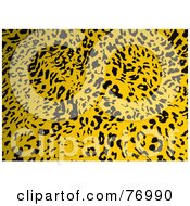 Poster, Art Print Of Yellow Sand Leopard Print Pattern