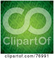 Royalty Free RF Clipart Illustration Of A Green Wave Patterned Background by michaeltravers