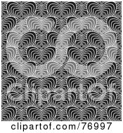 Poster, Art Print Of Seamless Background Of Black And White Artex Pattern