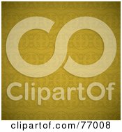 Royalty Free RF Clipart Illustration Of A Seamless Background Of Gold Circle Patterned Wallpaper