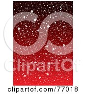Royalty Free RF Clipart Illustration Of A Red Snowy Background