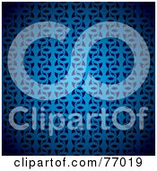Royalty Free RF Clipart Illustration Of A Background Of Blue Swirly Design Patterns by michaeltravers