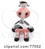 Royalty Free RF Clipart Illustration Of A 3d Horton The Cow With Udders by Julos