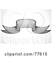 Royalty Free RF Clipart Illustration Of A Black And Gray Aged Arch Banner