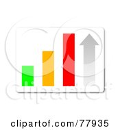 Poster, Art Print Of Colorful Bar Graph Statistics Button