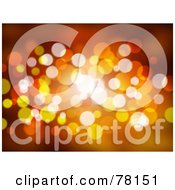 Royalty Free RF Clipart Illustration Of A Red And Orange Christmas Sparkle Background by KJ Pargeter