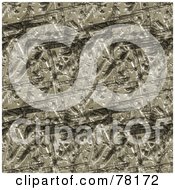Poster, Art Print Of Seamless Background Of Worn And Gouged Brown Metal