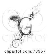 Royalty Free RF Clipart Illustration Of A Vine Alphabet Letter G