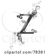 Royalty Free RF Clipart Illustration Of A Vine Alphabet Letter Z