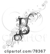 Royalty Free RF Clipart Illustration Of A Vine Alphabet Letter B