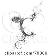 Royalty Free RF Clipart Illustration Of A Vine Alphabet Letter C