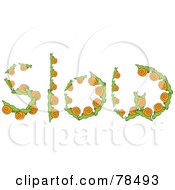 Poster, Art Print Of The Word Slow Formed With Snails
