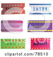Digital Collage Of Entry Tickets