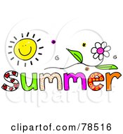 Poster, Art Print Of Colorful Summer Word