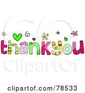 Poster, Art Print Of Colorful Thank You Words